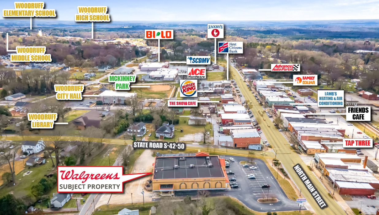 Walgreens For Sale in Woodruff South Carolina